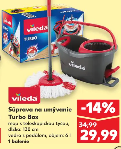 Vileda Súprava na umývanie Turbo Box