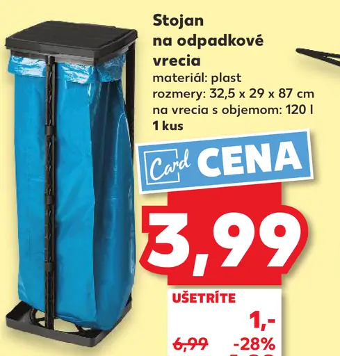 Stojan na odpadkové vrecia