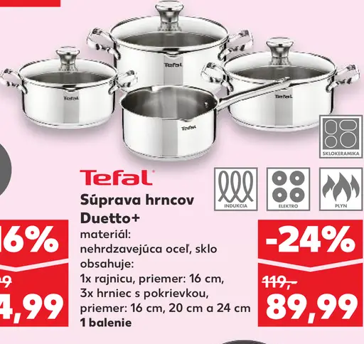 Tefal Súprava hrncov Duetto