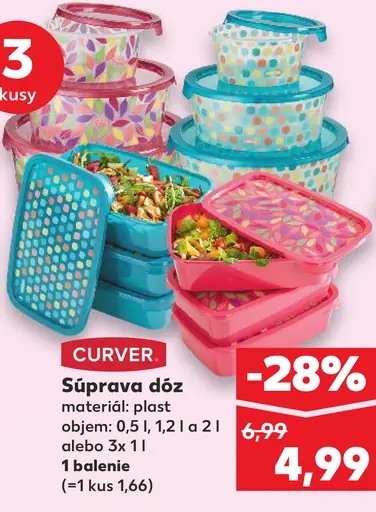 CURVER Súprava dóz