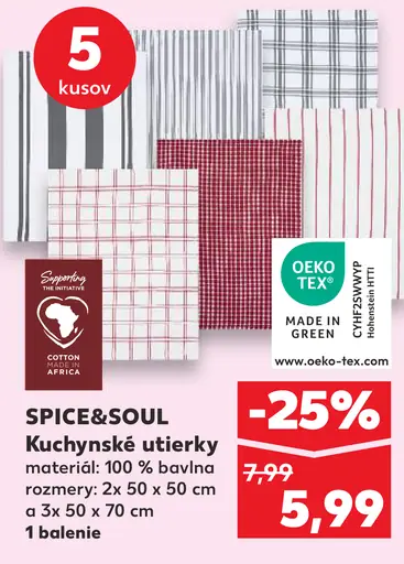 SPICE&SOUL Kuchynské utierky