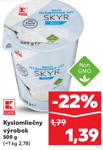 K-Classic kyslomliečny výrobok
