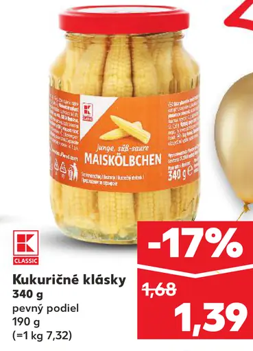 K-Classic Kukuričné klásky