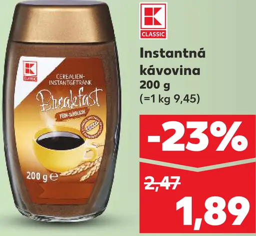 K-Classic Instantná káva