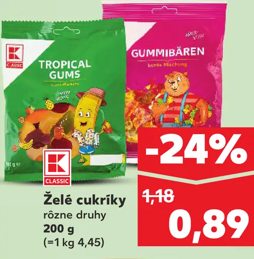 K-Classic Želé cukríky