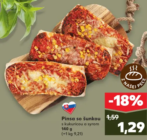 Pinsa so šunkou