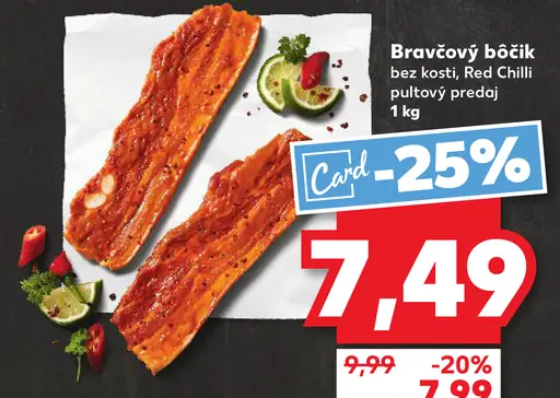 Bravčový bôčik bez kosti, Red Chilli