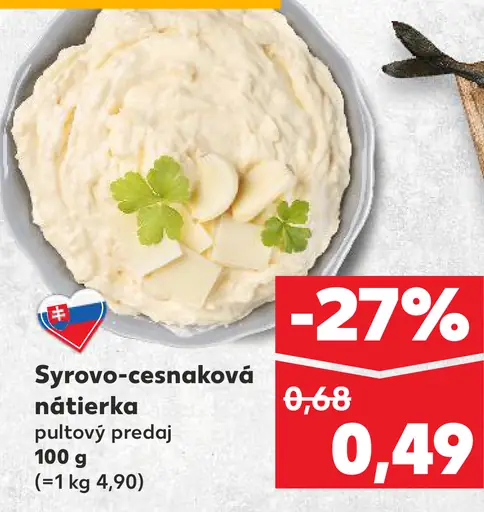 Syrovo-cesnaková nátierka