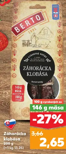 Záhorácka klobása