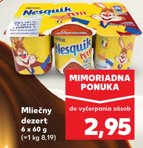 Mliečny dezert Nesquik