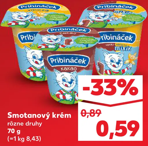 Pribináček smotanový krém