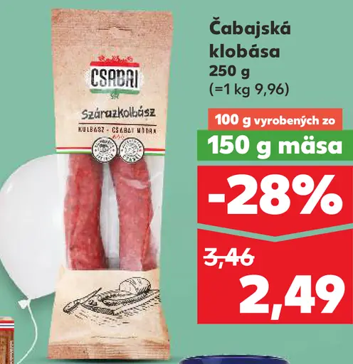 Gazdovská Čabajská klobása