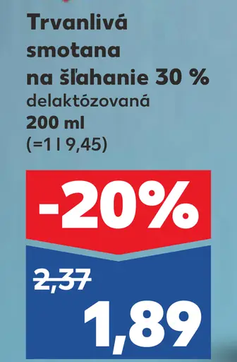 Rajo Laktofree Trvanlivá smotana