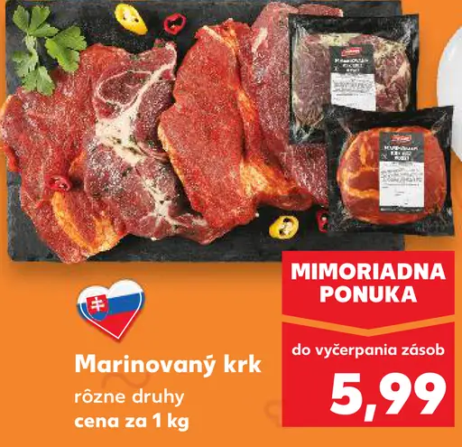 Neurčitý Marinovaný krk rôzne druhy