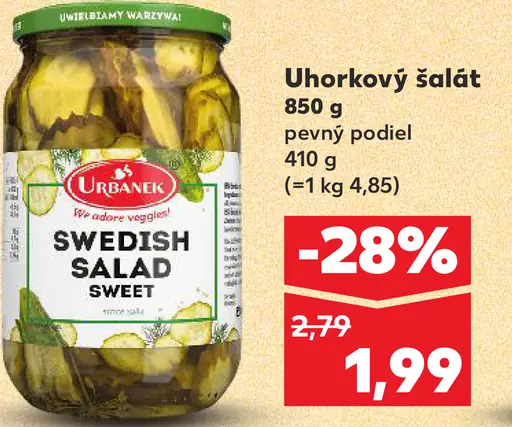 Urbánek Uhorkový šalát