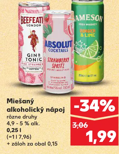 Miešaný alkoholický nápoj