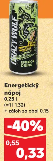 Crazy Wolf Energetický nápoj