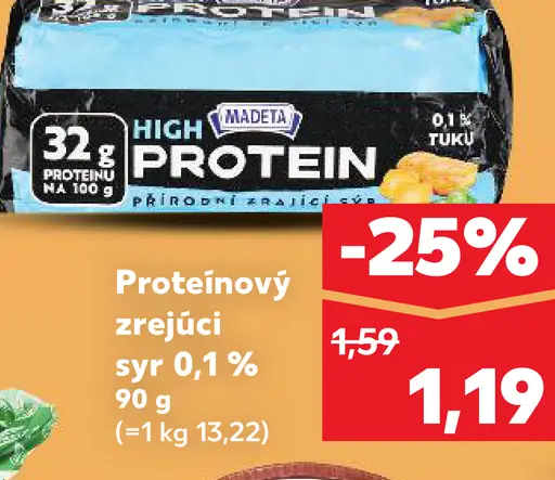 Proteínový zrejúci syr 0,1 %