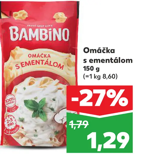 Bambino Omáčka s ementálom