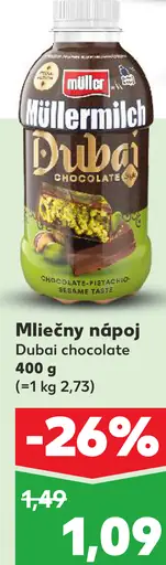 Müllermilch Dubái chocolate