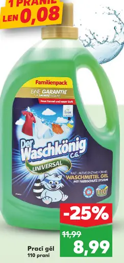 Der Waschkonig G.G. Univerzálny prací gél