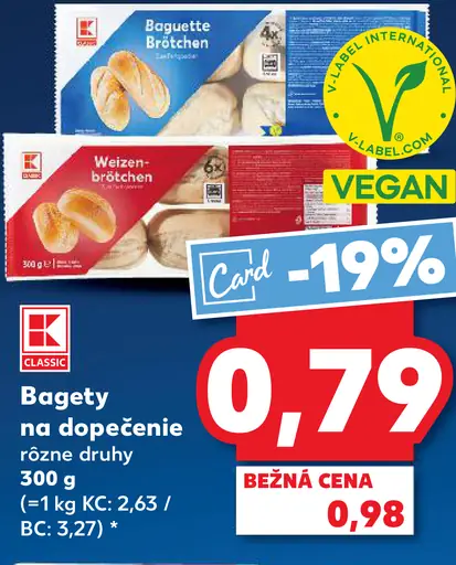 K-Classic Bagety na dopečenie