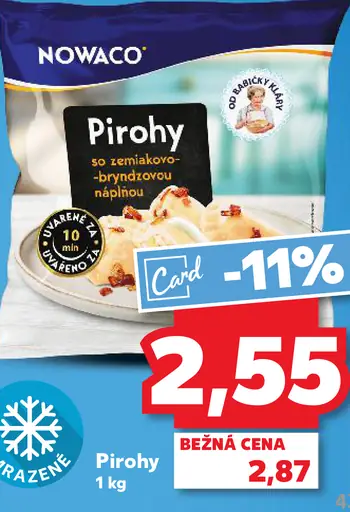 Nowaco Pirohy so zemiakovo-bryndzovou plnkou