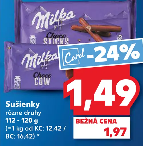 Milka sušienky