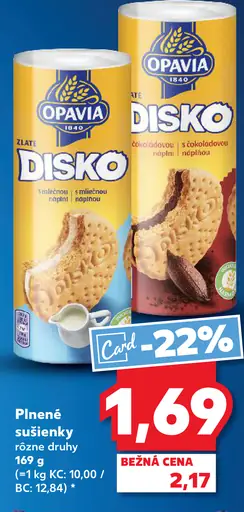 Opavia plnené sušienky