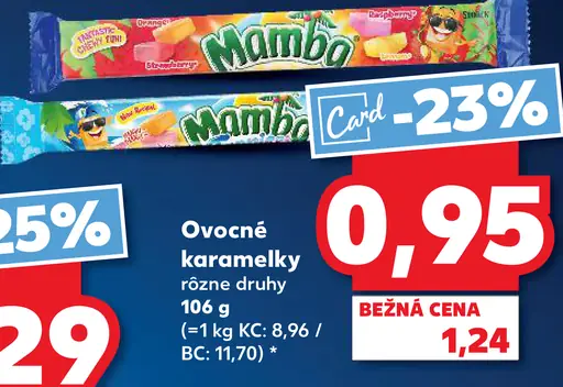 Mambo ovocné karamely