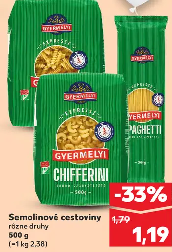 Gyermelyi Semolinové cestoviny