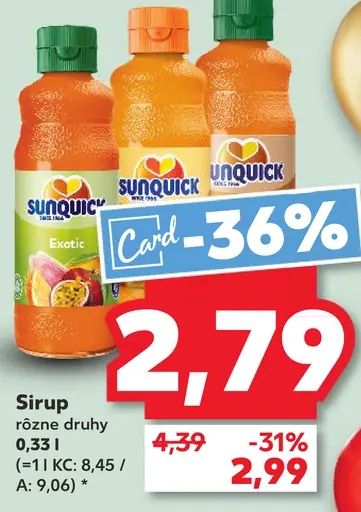 Sunquick sirup