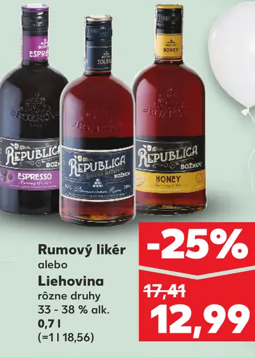 Republika Rumový likér alebo Liehovina