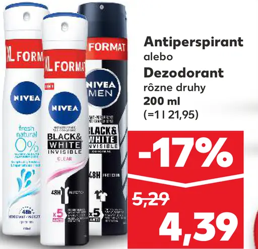 Nivea Antiperspirant alebo Deodorant