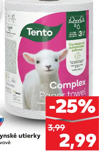 Tento kuchynské utierky 3-vrstvové