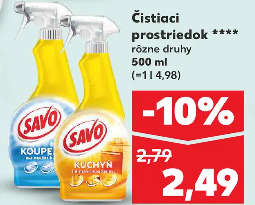 Savo čistiaci prostriedok