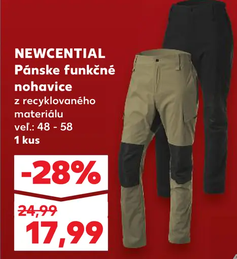 NEWCENTIAL Pánske funkčné nohavice