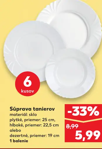 Súprava tanierov