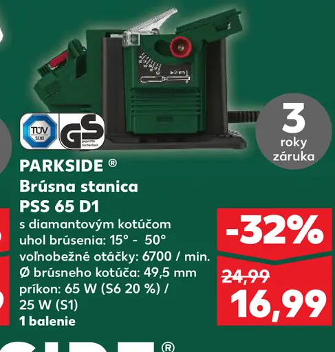 Parkside Brúsna stanica PSS 65 D1