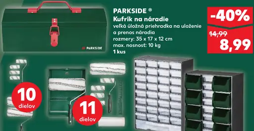 Parkside Kufrík s náradím