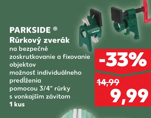 Parkside Rúrkový zverák