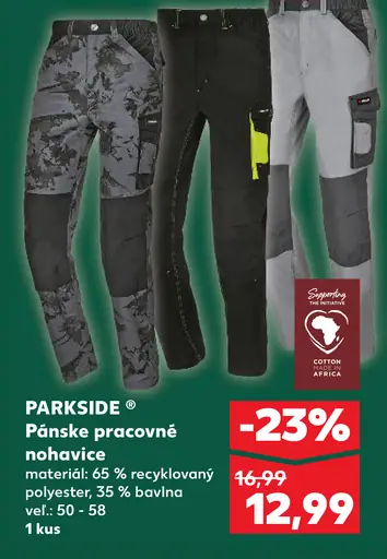 Parkside Pracovné nohavice