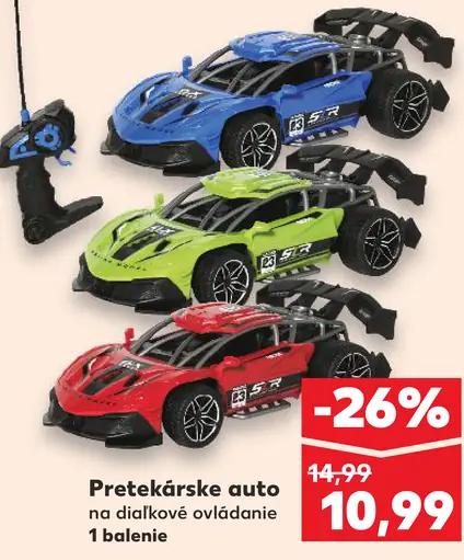 Pretekárske auto na diaľkové ovládanie
