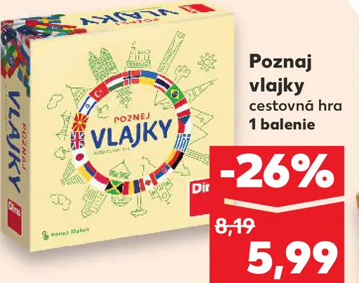 Poznaj vlajky cestovná hra