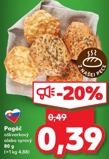 Pagáč oškvarkový alebo syrový