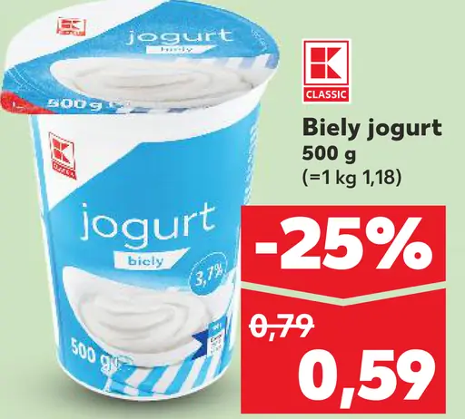 Biely jogurt