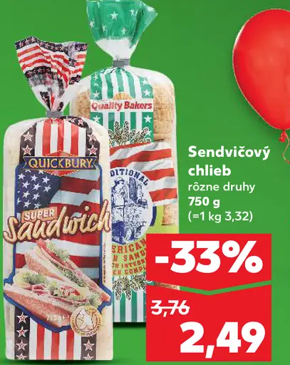 Quickbury Sendvičový chlieb