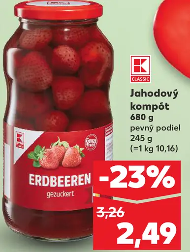 K-Classic Jahodový kompót