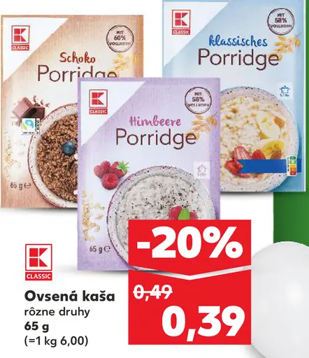 K-Classic Ovsená kaša
