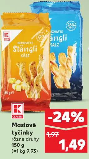 K-Classic Maslové tyčinky